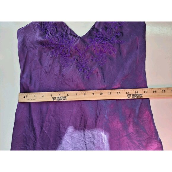 Victoria's Secret 100% Silk Gold Label Purple Sexy Nightie S Vintage Slip Dress - Picture 12 of 15